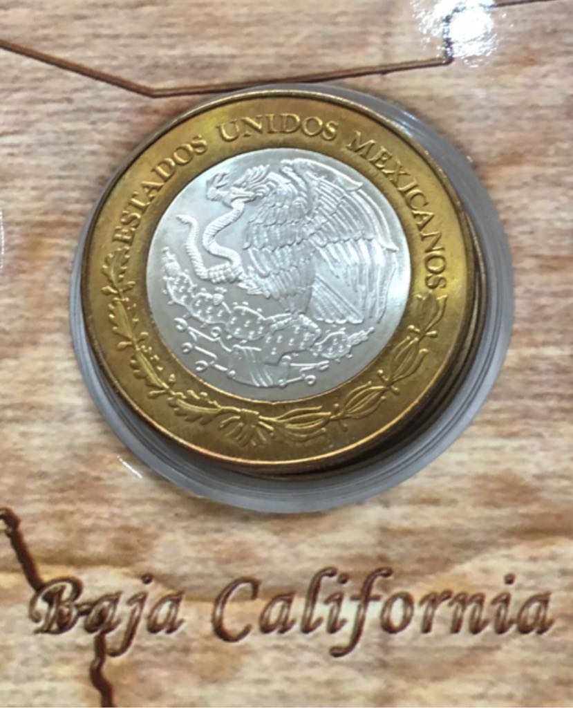 Moneda De 100 Pesos Baja California Etapa I  coin collectible - Main Image 2