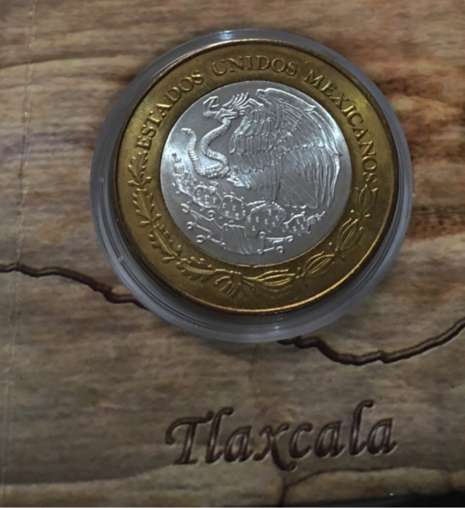 Moneda De 100 Pesos Tlaxcala Etapa II  coin collectible - Main Image 2