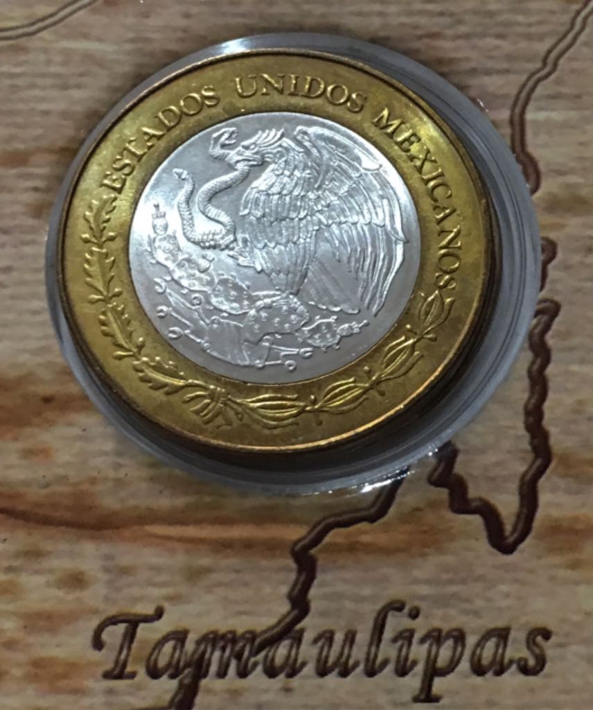 Moneda De 100 Pesos Tamaulipas Etapa II  coin collectible - Main Image 2
