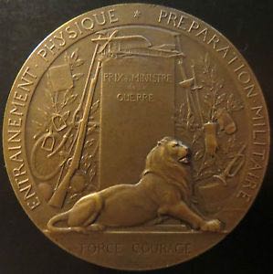 French War Office Military Preparation Medal  coin collectible - Main Image 2