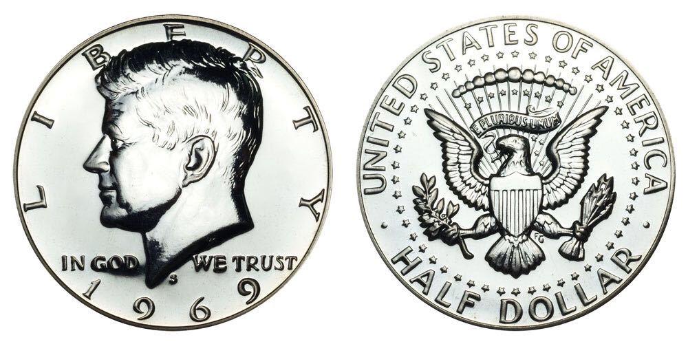 1969 S Half  coin collectible - Main Image 1