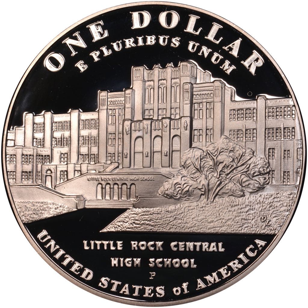 2007 Little Rock Silver Dollar  coin collectible - Main Image 2