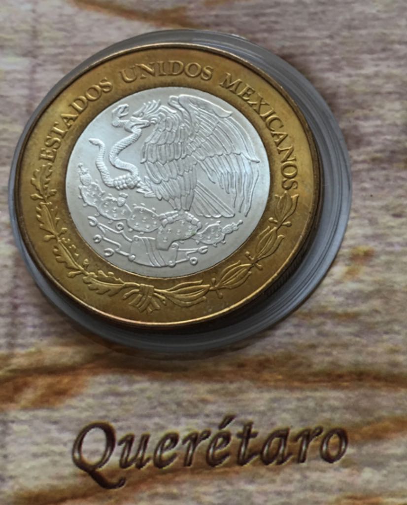 Moneda De 100 Pesos Queretaro Etapa II  coin collectible - Main Image 2
