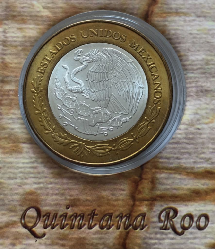 Moneda De 100 Pesos Quintana Roo Etapa II  coin collectible - Main Image 2