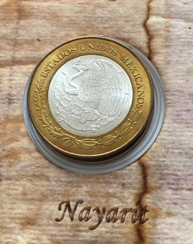 Moneda De 100 Pesos Nayarit Etapa II coin collectible - Main Image 2