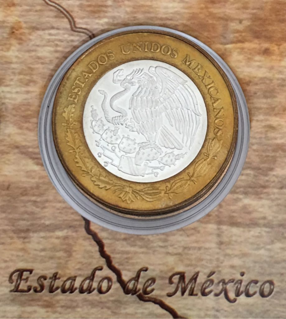 Moneda De 100 Pesos Estado De Mexico Etapa II  coin collectible - Main Image 2