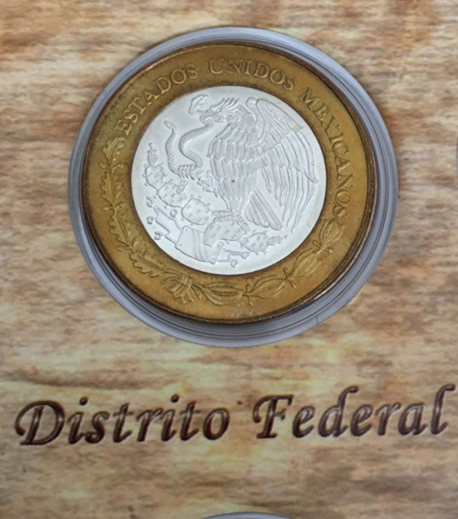 Moneda De 100 Pesos Distrito Federal Etapa II  coin collectible - Main Image 2