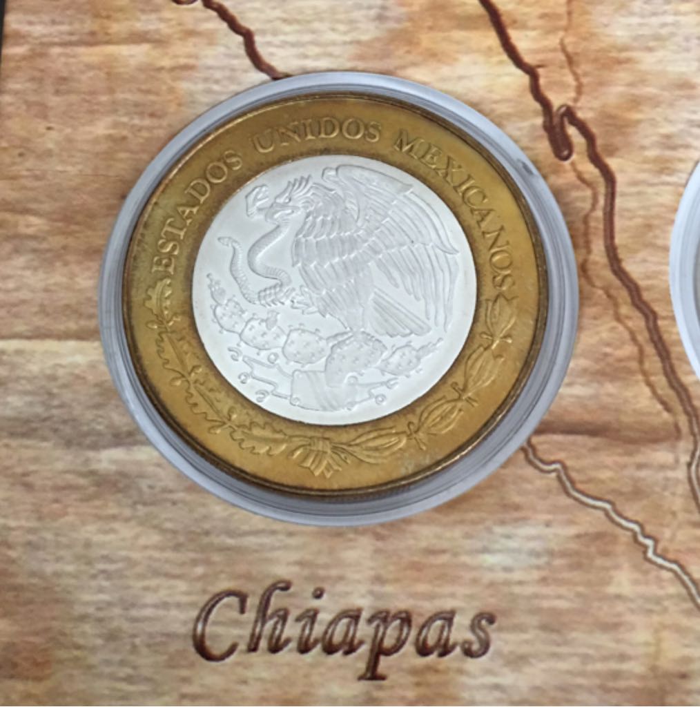 Moneda De 100 Pesos Chiapas Etapa II  coin collectible - Main Image 2