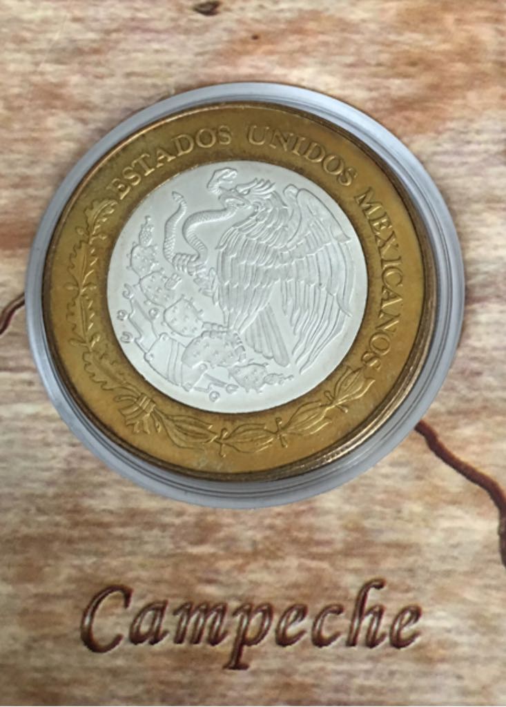 Moneda De 100 Pesos Campeche Etapa II  coin collectible - Main Image 2