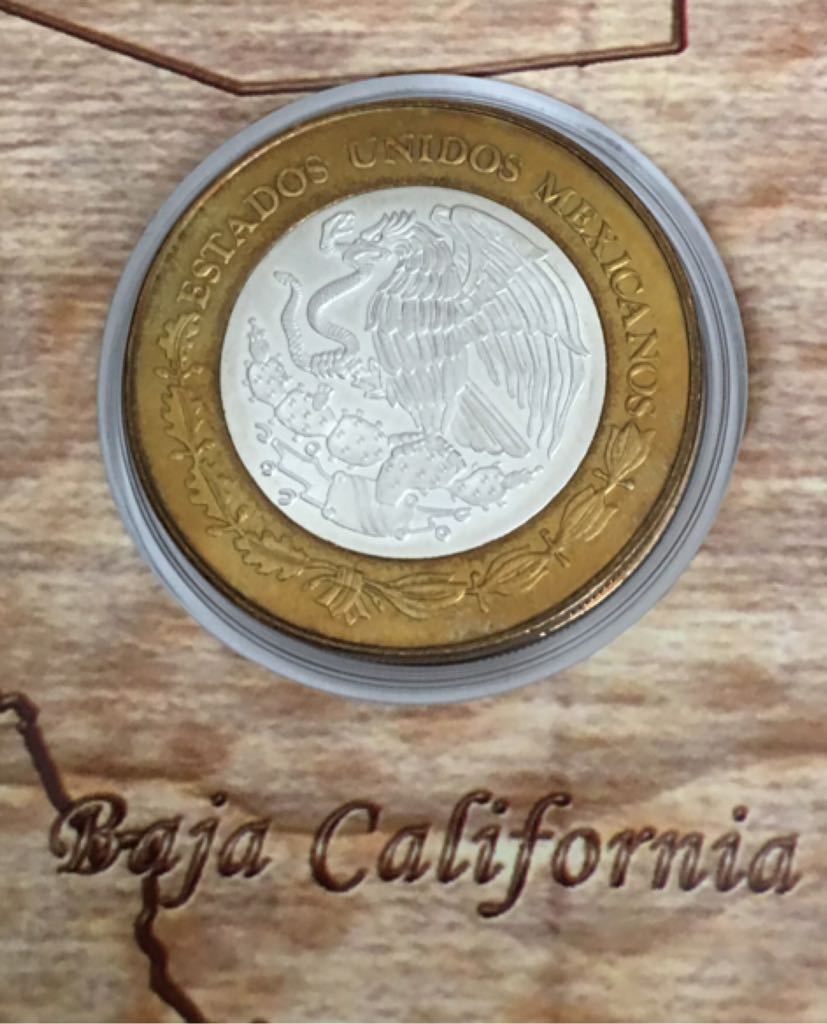 Moneda De 100 Pesos Baja California Etapa II  coin collectible - Main Image 2