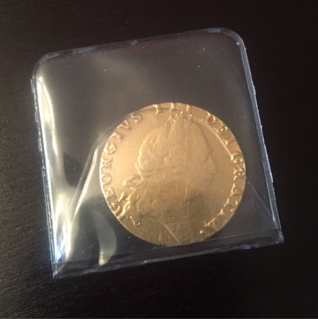 King George lll 1793 Gold Guinea  coin collectible - Main Image 2