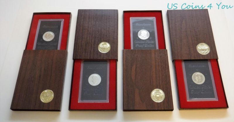 1974 Brown/blue Box  coin collectible - Main Image 2