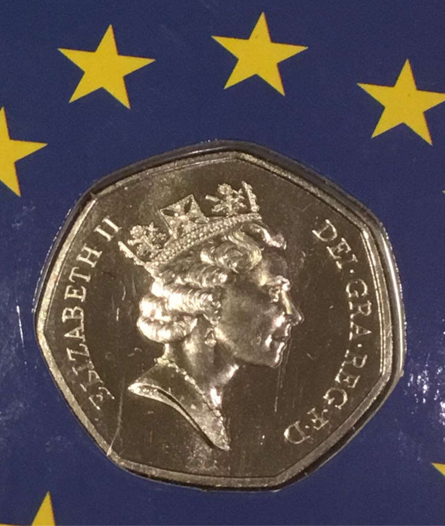 The 1992 EC Single Market 50p BU  coin collectible - Main Image 2