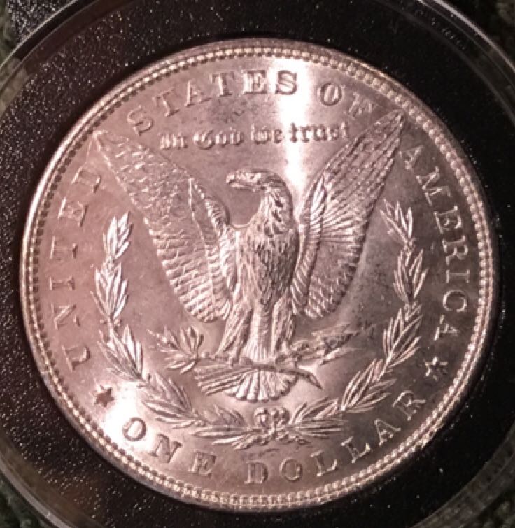 1896 US Silver Morgan Dollar  coin collectible - Main Image 2