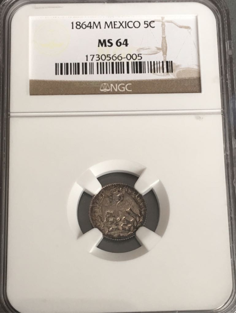 .05 Centavos Maximiliano Mexico  coin collectible - Main Image 2