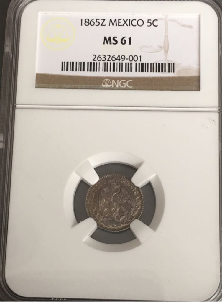 .05 Centavos Maximiliano Zacatecas  coin collectible - Main Image 2