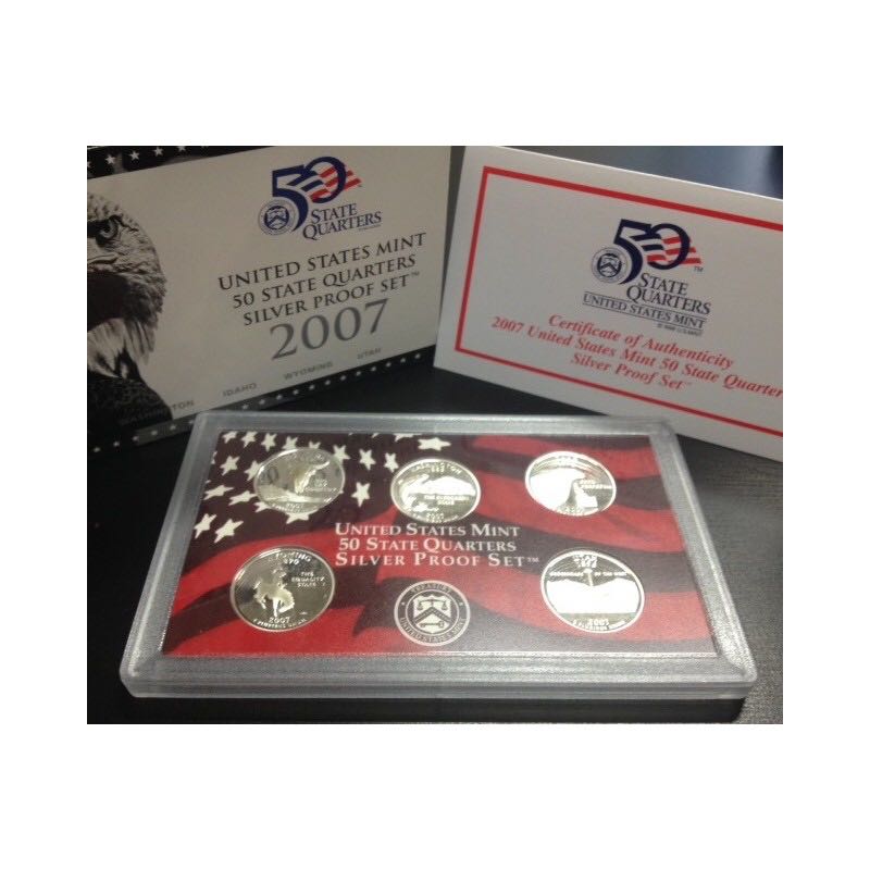 Proof Set Silver State Quarters 2007  coin collectible - Main Image 2