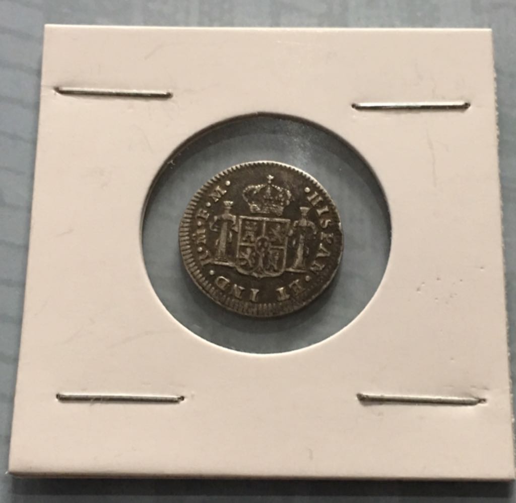 1/2 Real Carolus IV  coin collectible - Main Image 2