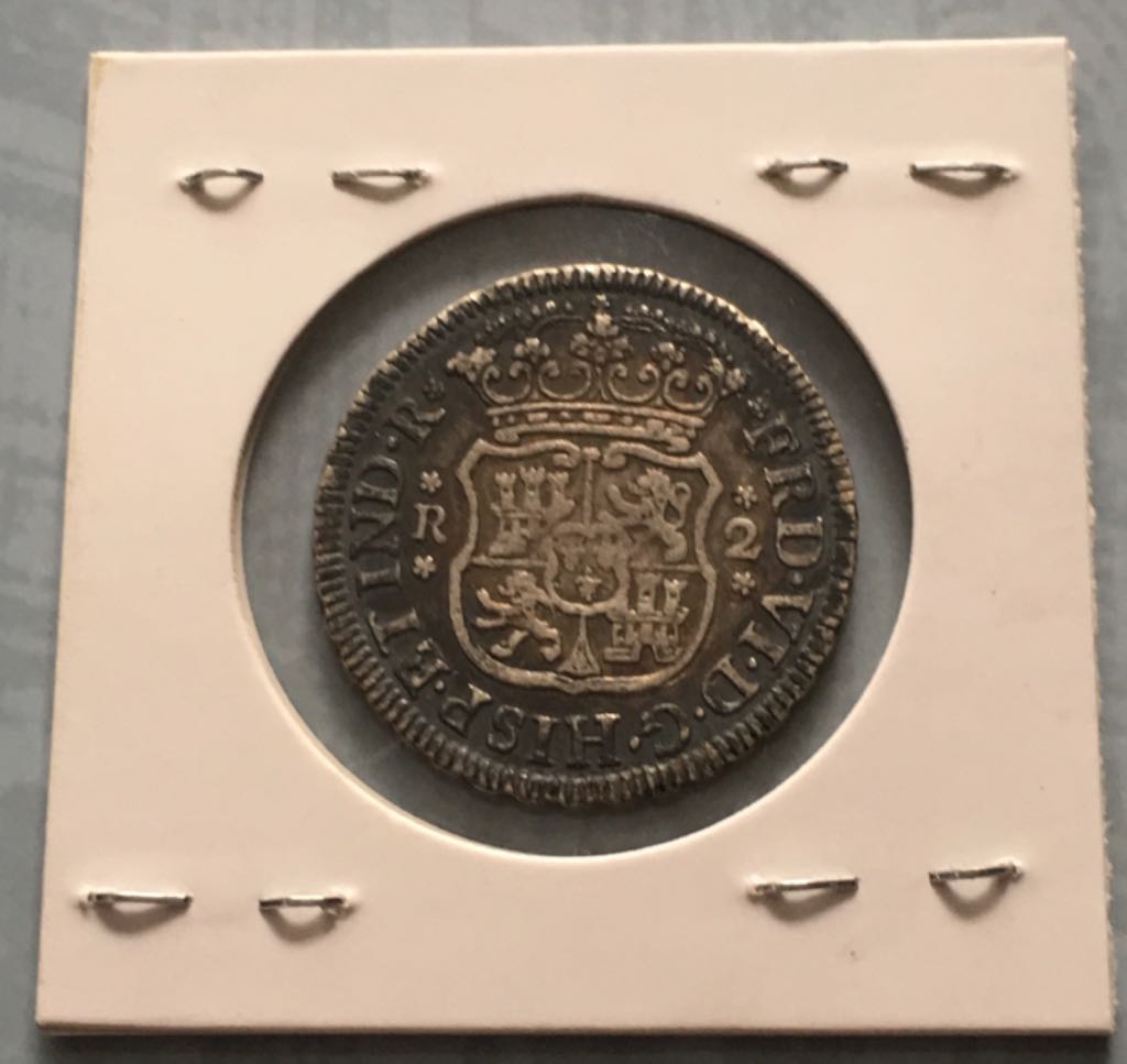 2 Reales Ferdinand VI  coin collectible - Main Image 2
