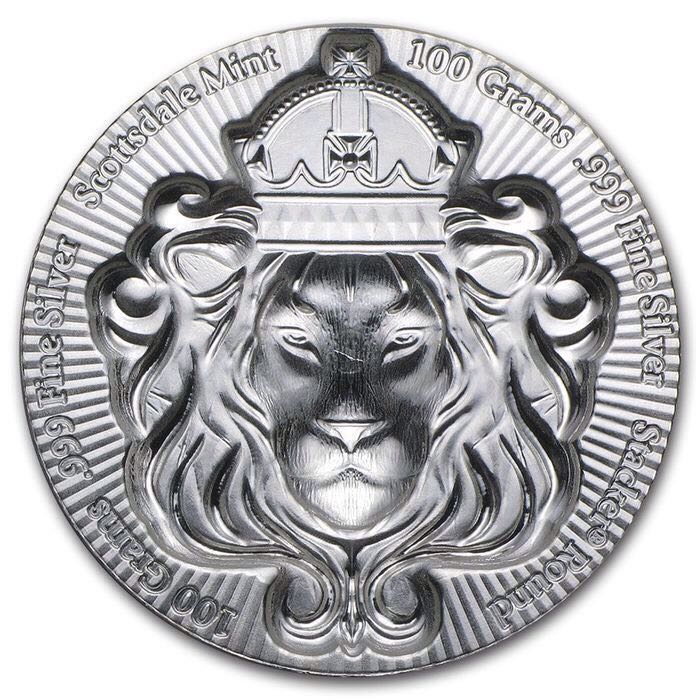 Scottsdale 100 Gram Silver Stacker  coin collectible - Main Image 2