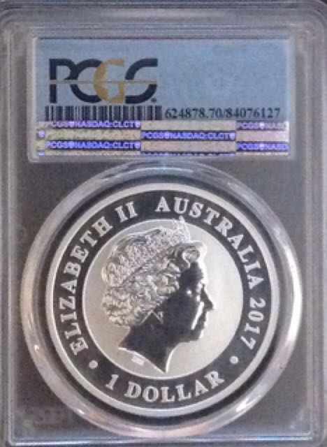 Australia 1 Oz Silver Swan PCGS MS70  coin collectible - Main Image 2