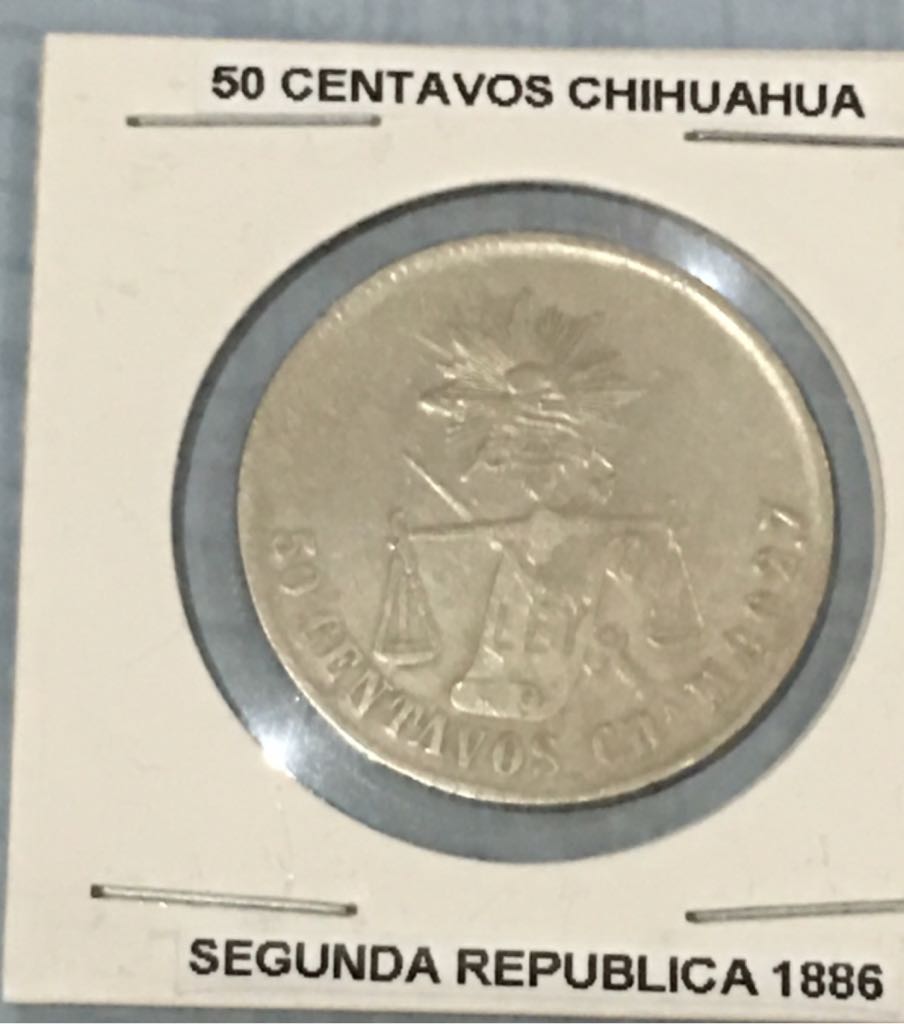 .50 Centavos Chihuahua Balanza  coin collectible - Main Image 1