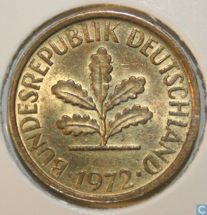 German 5 Pfennig  coin collectible - Main Image 2