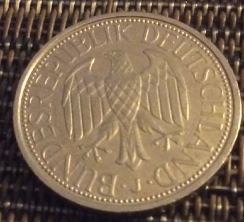 1-German 1 Deutsche Mark, 1990  coin collectible - Main Image 2
