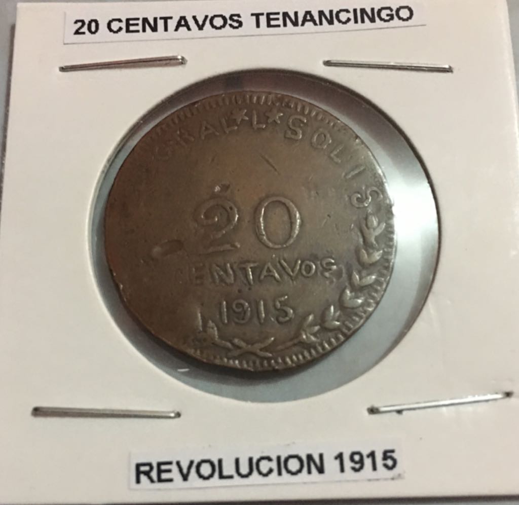 .20 Centavos Tenancingo coin collectible - Main Image 1