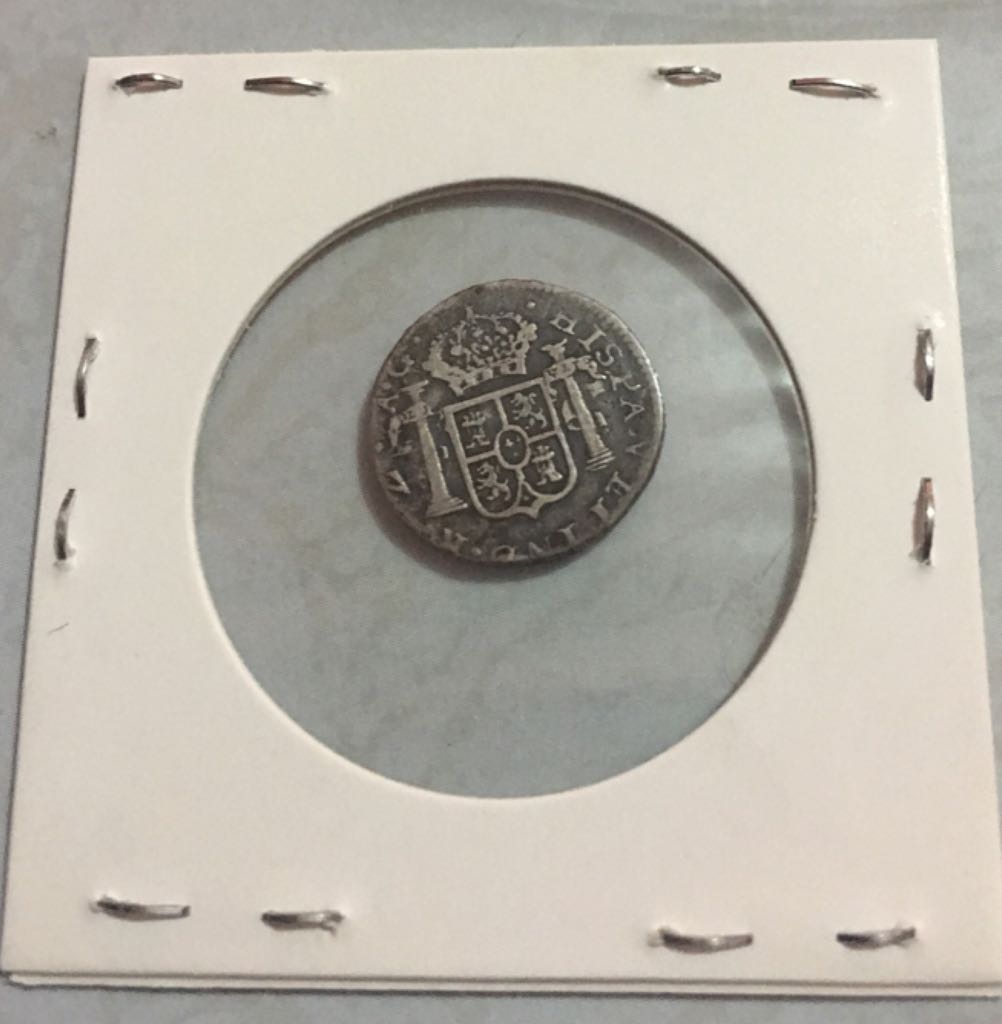 1/2 Real Zacatecas Ferdinand VII  coin collectible - Main Image 2