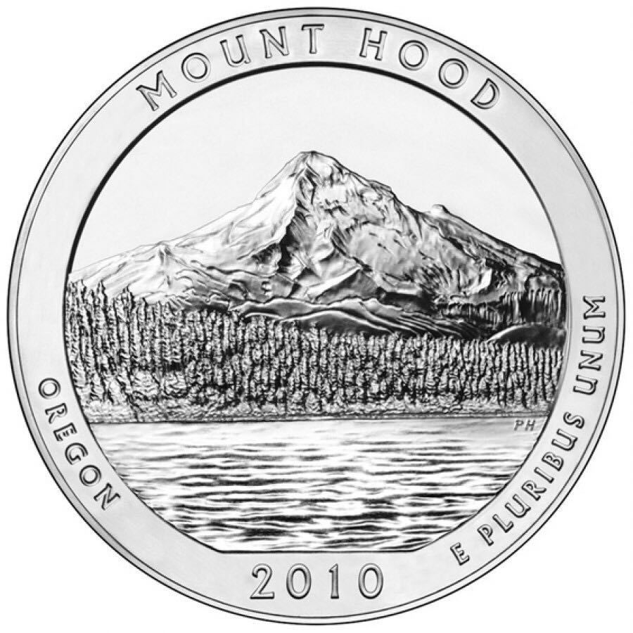 2010 Mount Hood Quarter P  coin collectible - Main Image 2