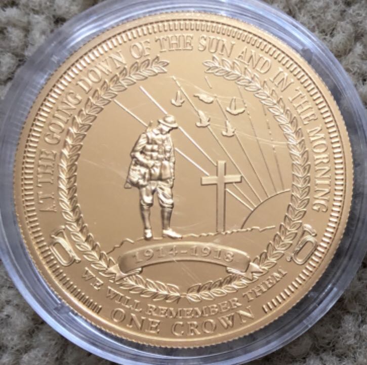 WWI Centenary Crown  coin collectible - Main Image 2