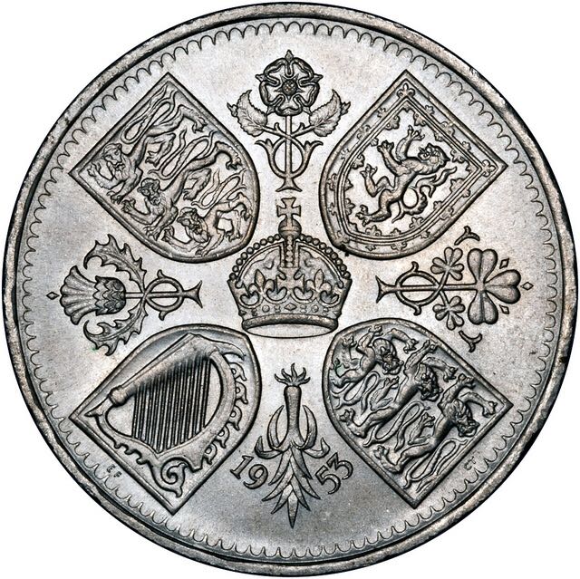 Elizabeth II - 1953  - Crown Coronation  coin collectible - Main Image 2