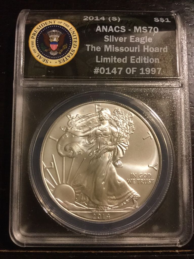 2014 S Silver Eagle  coin collectible - Main Image 2