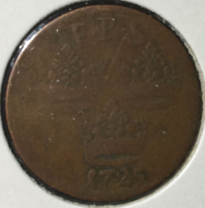 1 ÖR K.M. (1725)  coin collectible - Main Image 2