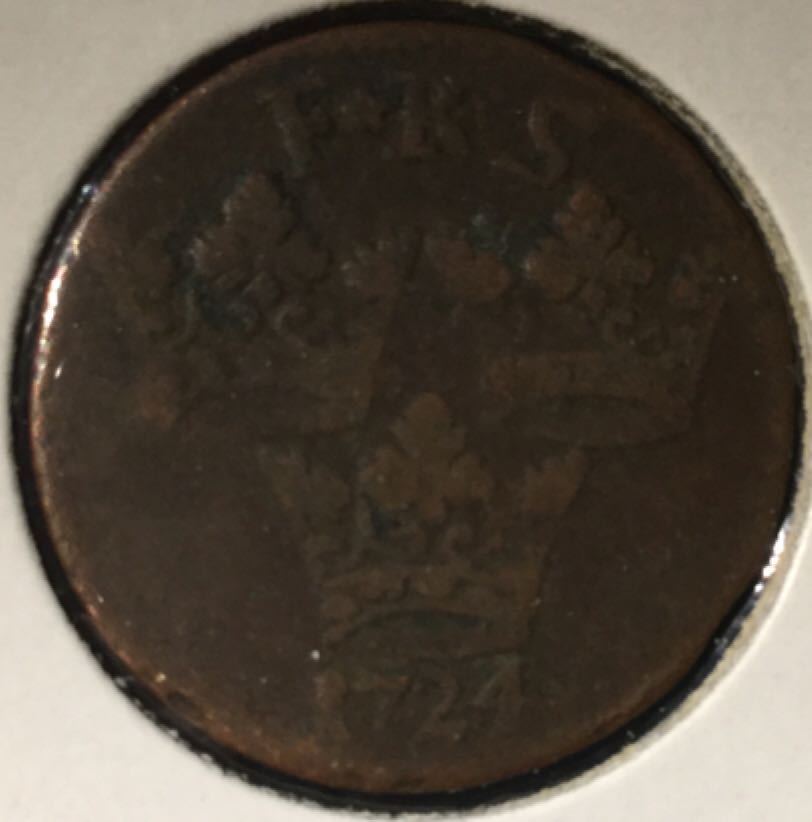 1 ÖR K.M. (1724)   No. 00007  coin collectible - Main Image 2