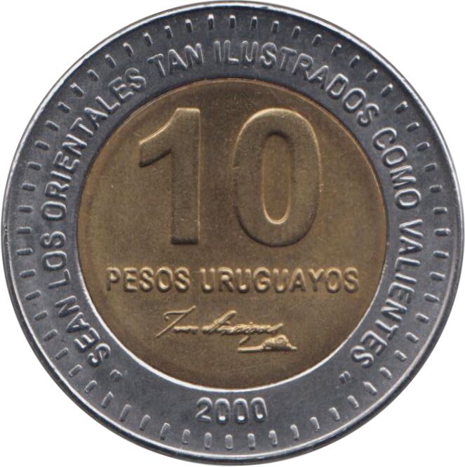 10 Pesos Uruguayos  coin collectible - Main Image 2