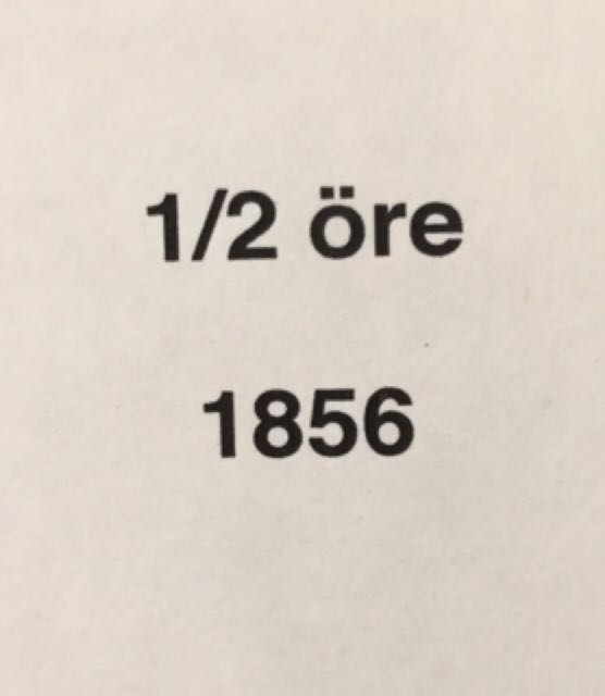 1/2 Öre (1856)  coin collectible - Main Image 2