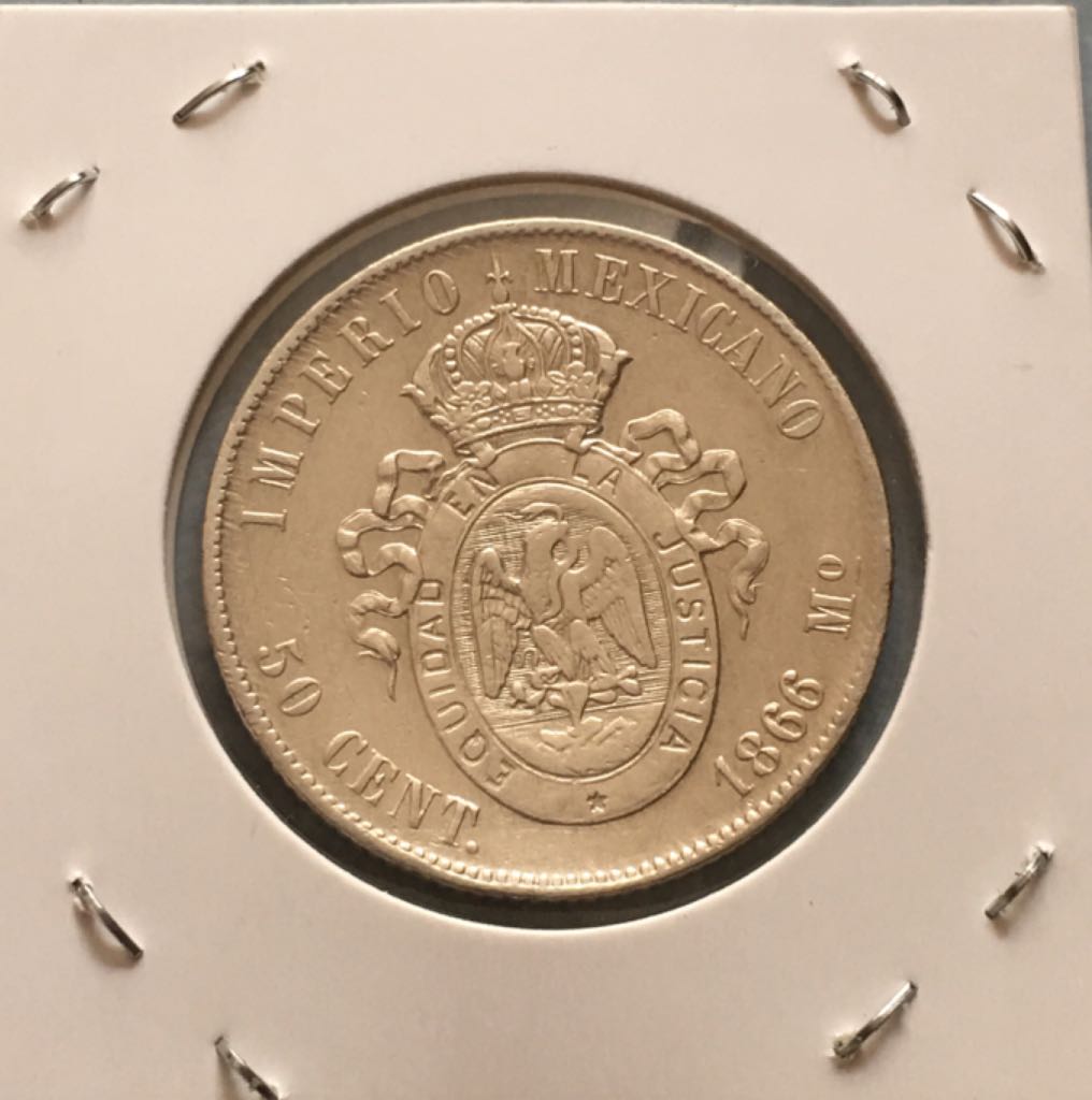 .5 Centavos Maximiliano  coin collectible - Main Image 2