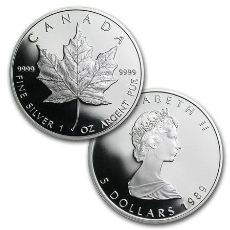 Canada 1979-1989 10th Anniversary Maple Leaf Proof Gold Platinum Silver   coin collectible - Main Image 2