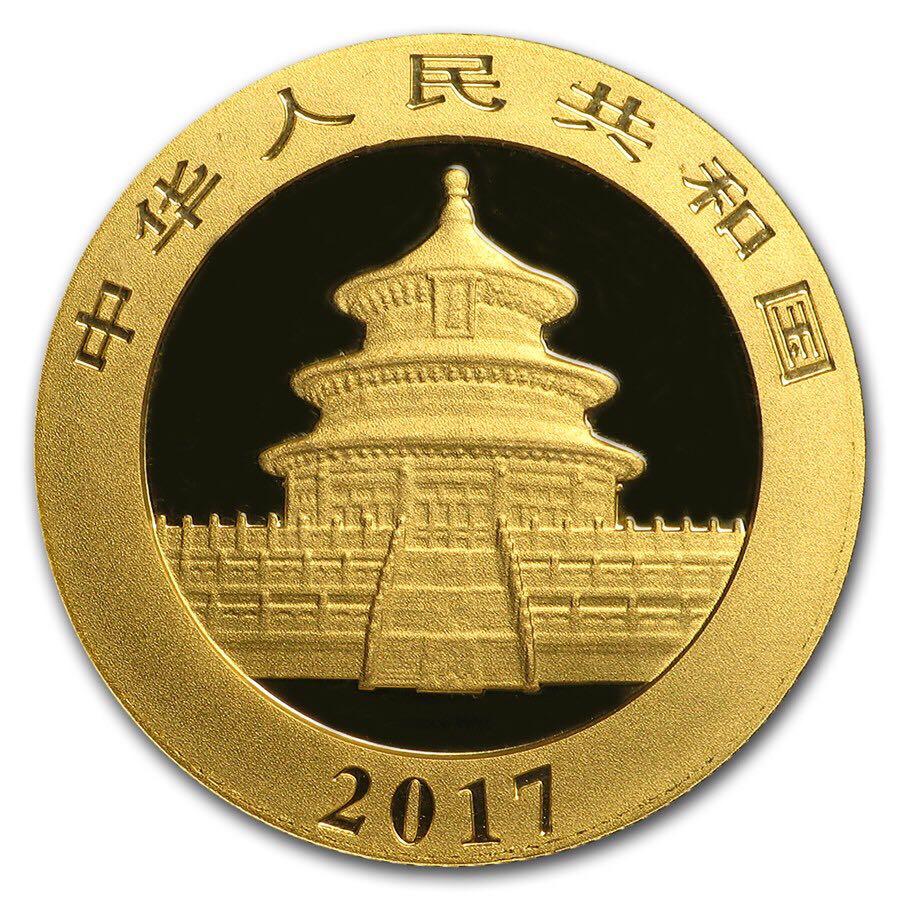 Panda 2017 3 Gram Gold  coin collectible - Main Image 2