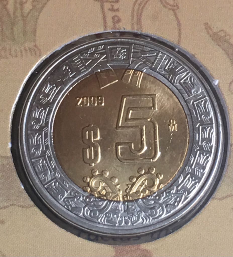 5 Pesos  coin collectible - Main Image 2