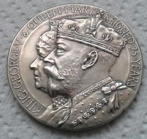 George V Silver Jubilee Medal  coin collectible - Main Image 2
