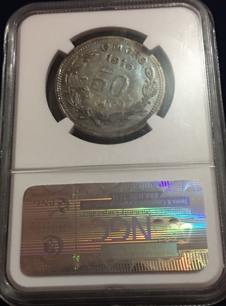 .5 Centavos Campo Morado Certificada  coin collectible - Main Image 2