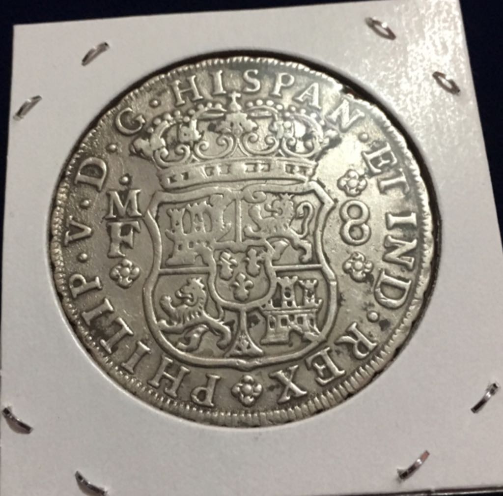 8 Reales Columnaria Philip V  coin collectible - Main Image 2