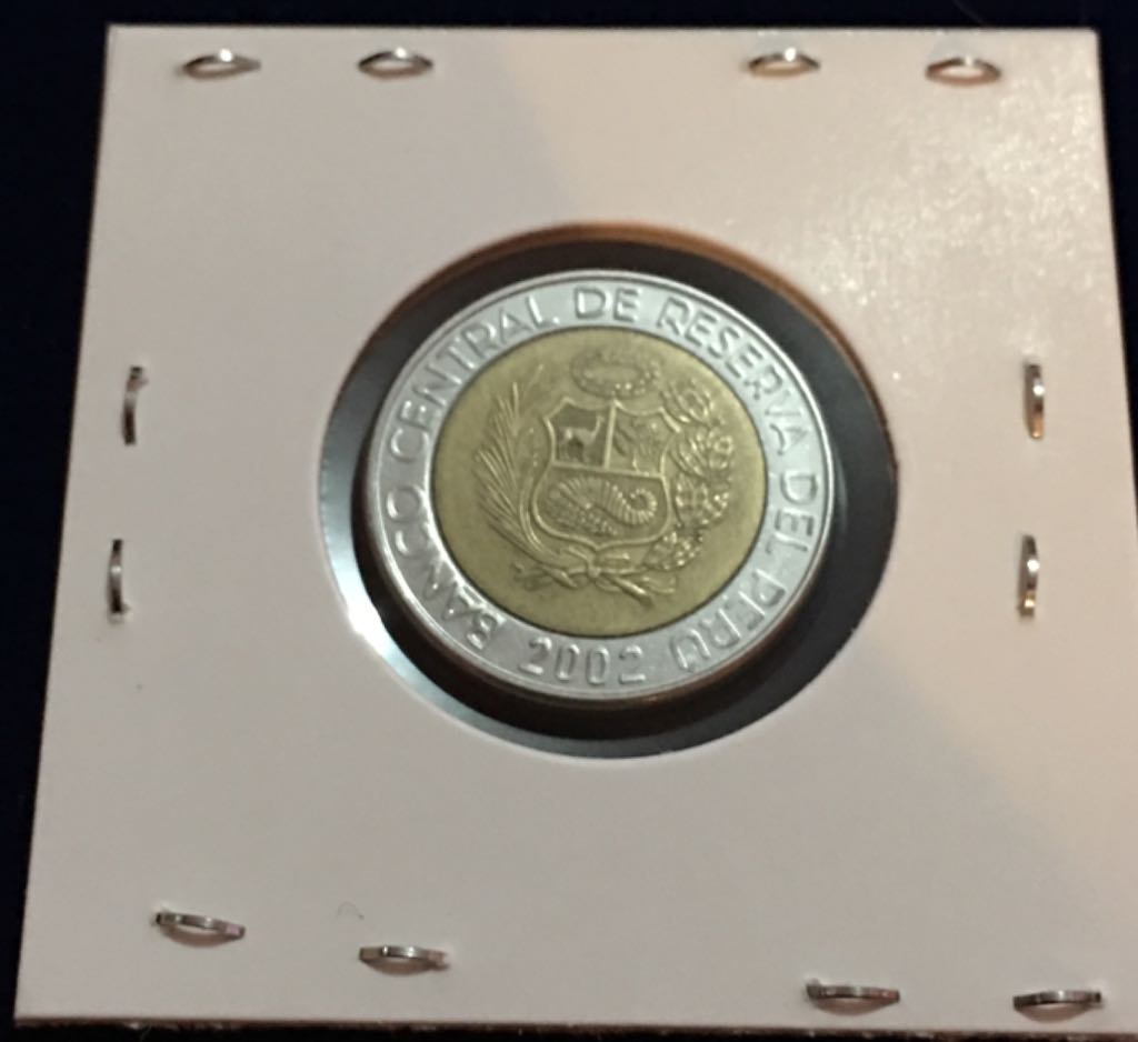 2 Nuevos Soles  coin collectible - Main Image 2