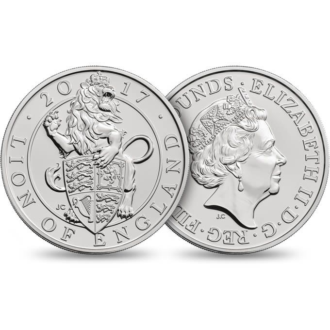 Queens Beasts 2017 - The Lion Of England Brilliant Uncirculated  coin collectible - Main Image 2