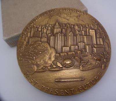 Detroit 250th Anniversary Medal  coin collectible - Main Image 2