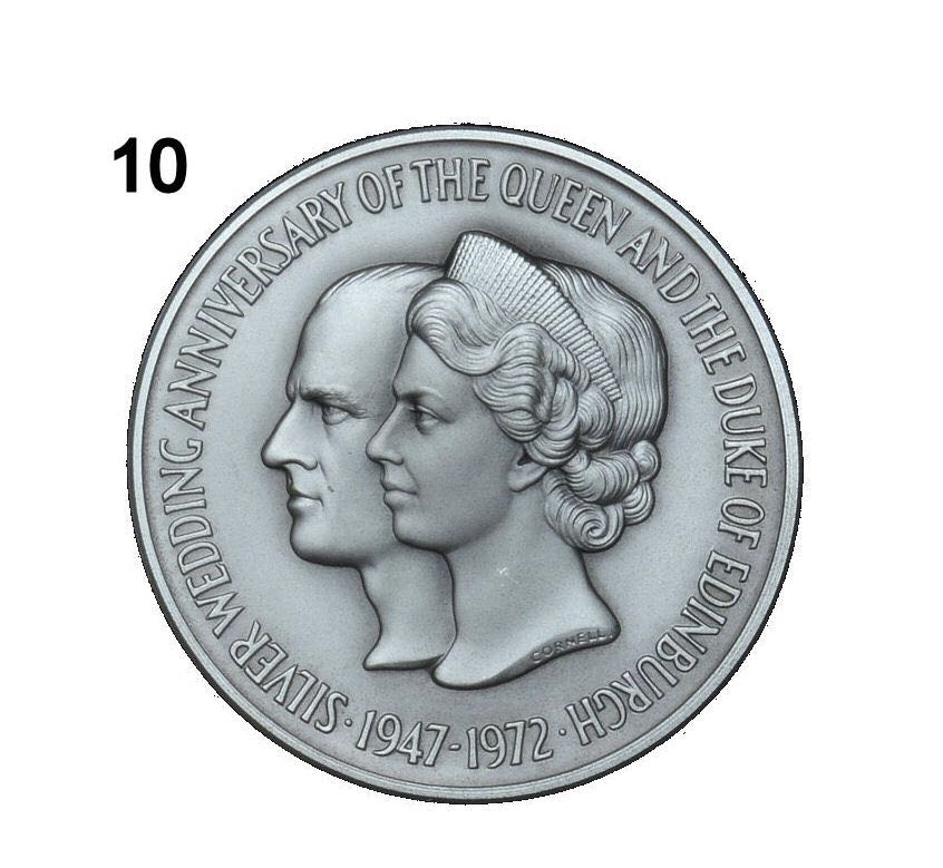 Queen Elizabeth II And Prince Philip Silver Wedding Anniversary  coin collectible - Main Image 1