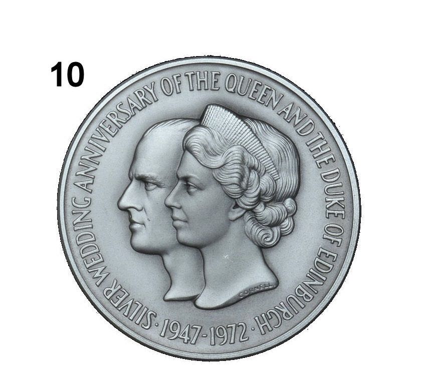 Queen Elizabeth II And Prince Philip Silver Wedding Anniversary coin collectible - Main Image 1